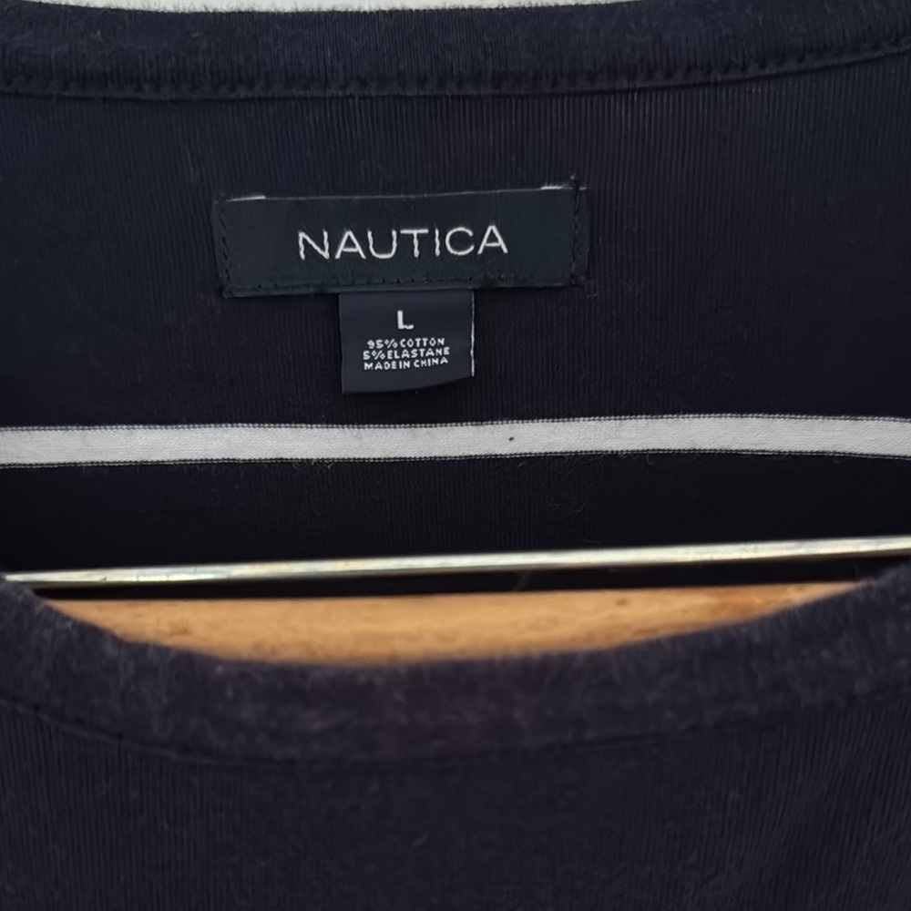 Nautica Blue Long Sleeve Sheath Dress - Picture 2 of 4